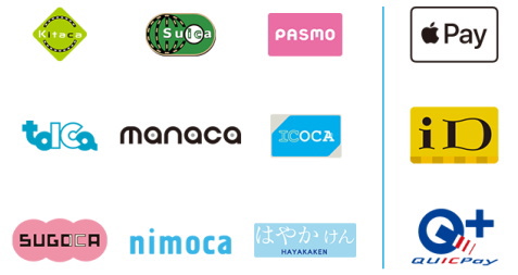 交通系電子マネー・iD・QUICPay