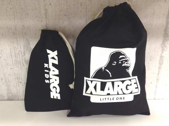 XLARGEキッズ 巾着2点セット